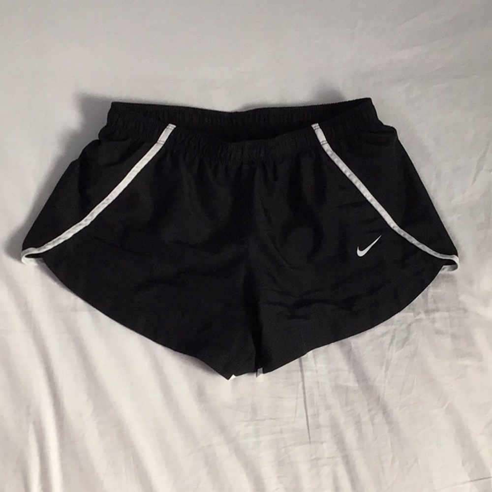 Girls black Nike athletic shorts